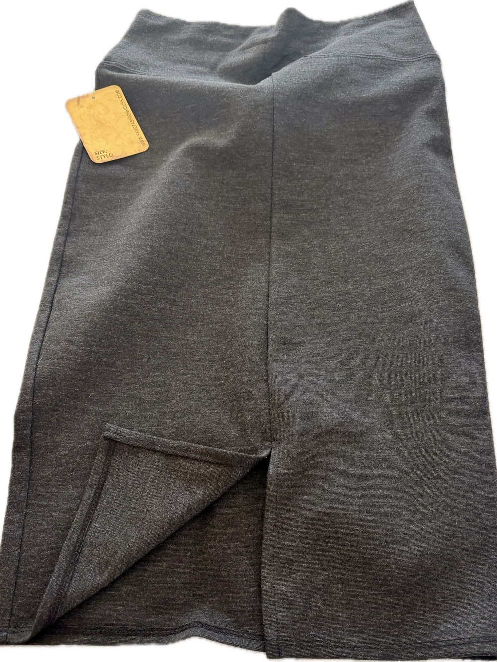 Hybrid & company Charcoal Gray Knit Skirt